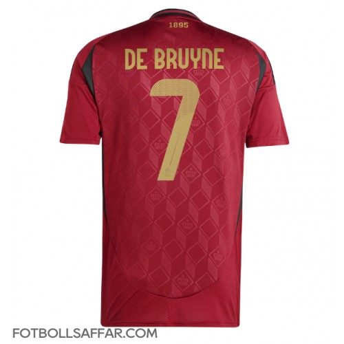 Belgien Kevin De Bruyne #7 Hemmatröja EM 2024 Kortärmad